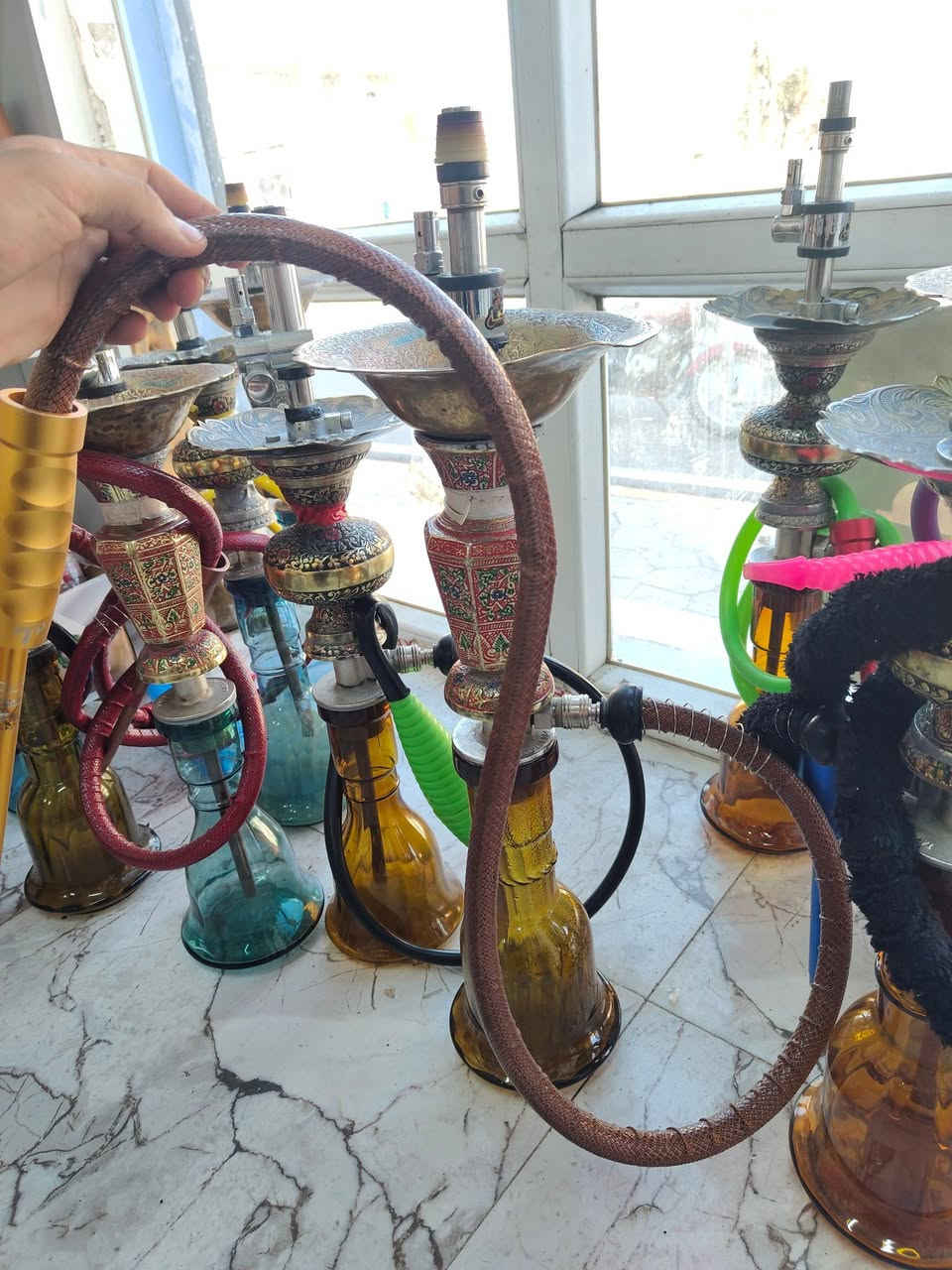نراكيل للبيع طه سنفورا العدد 13 قطعه 
هواي انضاف وطعم ودخان على التجربه تاخذ 
للاستفسار اتصل ***********
واتساب بي
ديالى كنعان
