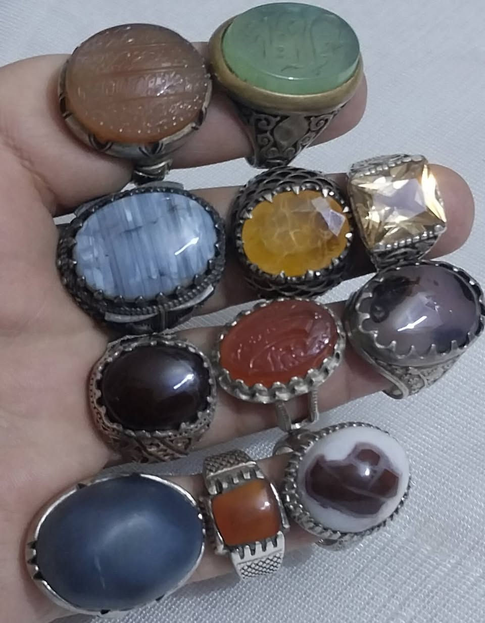 مجموعه خواتم للبيع شلع السعر الاتصال ***********
