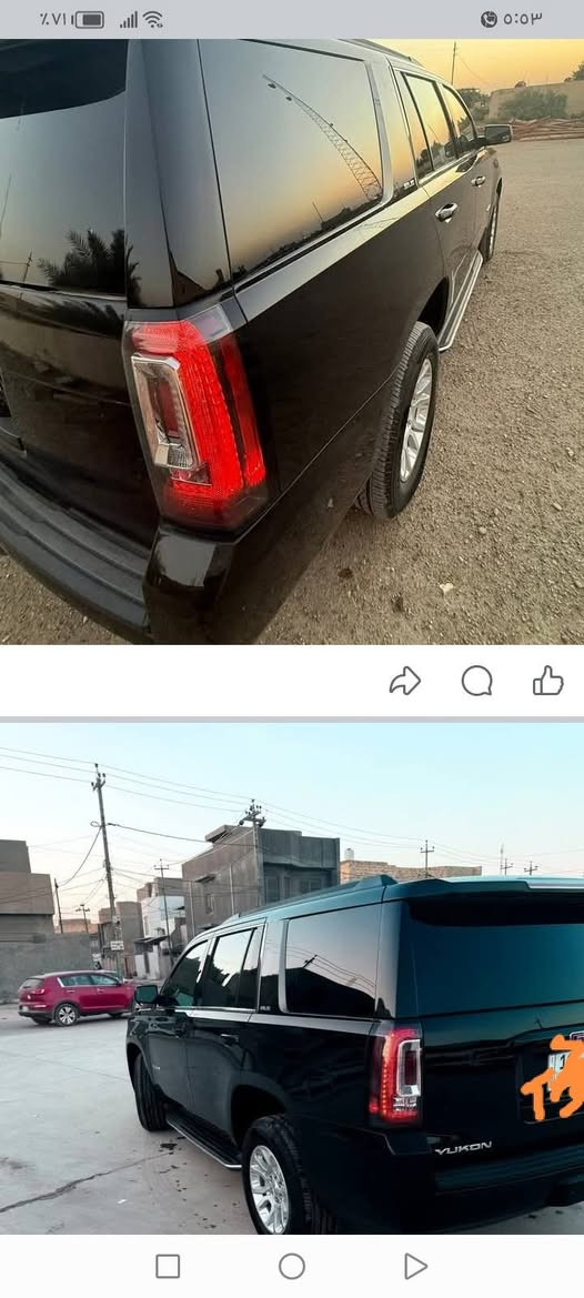 السلام عليكم جمسي يوكن موديل ٢٠٢٠ SLE سيارة جديدة رقم بغداد انكليزي بأسمي تحويل مباشر وارد امريكي حادث بسيط واضح بالصور السعر 36000$ للاتصال ***********
