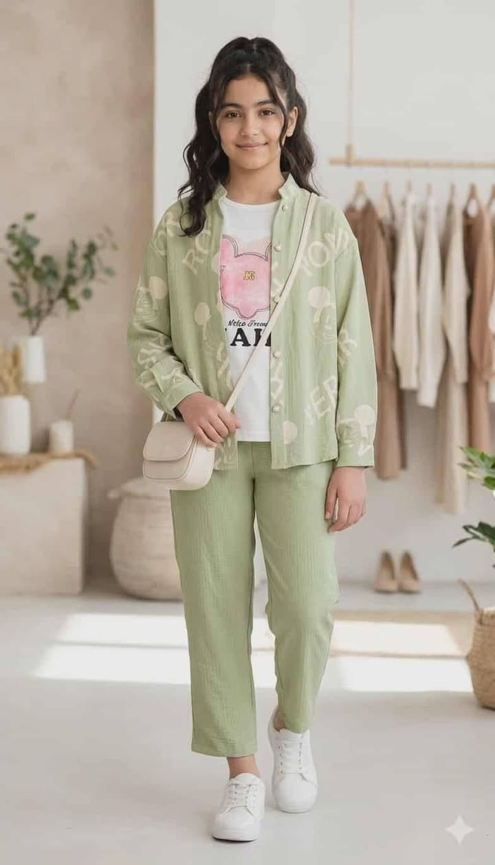 عمر الـ 8_14 يحتاج حركة وراحة، اخترنا لج هذا السوت القطني المميز 👌
✅ قميص مفتوح لإطلالة كاجوال
✅ بنطلون واسع ومريح جداً
✅ تيشيرت بطبعة مرحة للأطفال
الألوان المتوفرة:
🍃 الأخضر الباستيل
🌸 الوردي الرقيق
💜 البنفسجي اللافندر
📏 القياسات: 8 – 14
💰 السعر: 13000 فقط
متوفرة في محل سكر وقطن لملابس الأطفال
📍 قضاء الحي مقابل متنزه الزهور
اطلبيها الآن وخليها تطل بأحلى لوك 🛍️


**إذا كنت صاحب هذا الإعلان وتريد حذفه لأي سبب، رجاءا أرسل رسالة إلى الدعم الفني**