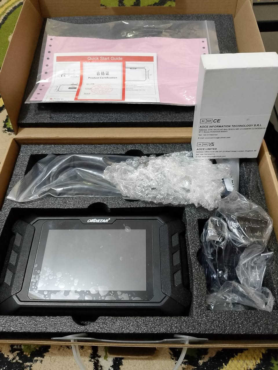 السلام عليكم 
جهاز OTOFIX D1 Lite 
مستخدم اقل الشهر اشتريته يوم 20/5 بعده جديد  
مبرمجة عقول الايرباك OBD STAR P50 مع CAN FD
ما مستخدمها ابد اشتريتها يوم 5/5 بعدها بالكارتون
جهاز النوزلات ماركة Mrcartool V311
مستخدم قليل بس نظيف يشتغل نوزلات العادي و GDI
قيم بما يرضي الله الاجهزة جديدة بعدهن 
للاستفسار راسل الصفحة 
او واتساب ***********
