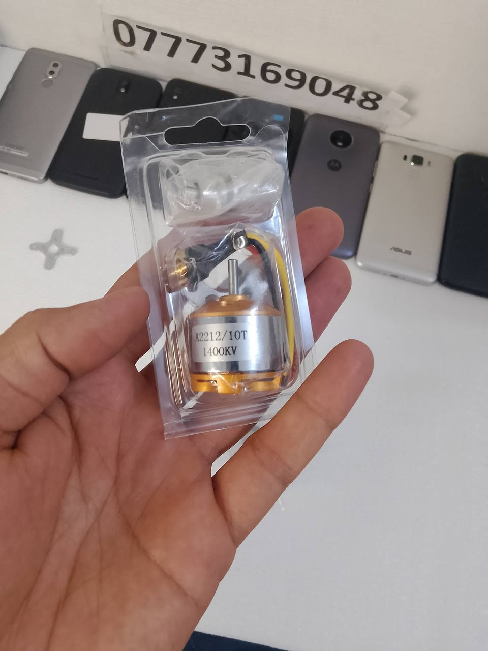 ⚡️ محرك البروشليس الأكثر طلباً (A2212 / 1400KV) متوفر الآن! ⚡️
​لأصحاب مشاريع التخرج، طائرات الدرون (Drone)، وموديلات الـ RC.. وفرنا لكم محرك الـ Brushless القوي والمميز بكفاءته العالية وثباته.
​الموديل: A2212 / 10T 1400KV 📦
​الحالة: متوفر الآن...
​🚚 توصيل سريع لجميع محافظات العراق 🇮🇶
الدفع عند الاستلام بعد الفحص والتأكد!
​📥 للطلب والحجز: أرسل رسالة فوراً للصفحة (الاسم + العنوان + رقم الهاتف) أو اضغط على زر "إرسال رسالة".


**إذا كنت صاحب هذا الإعلان وتريد حذفه لأي سبب، رجاءا أرسل رسالة إلى الدعم الفني**
