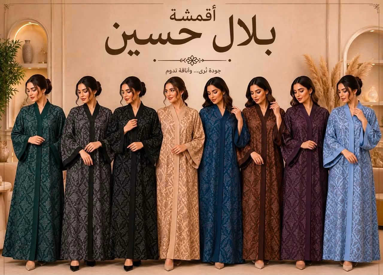 نوفر لكم كل ماهو جديد 
من اقمشه <بلال حسين> 
ارقى انواع الاقمشه النسائيه المستورده
كابوي فويل الوان  
العنوان: بغداد•الشورجه•سوق المراديه
للاستفسار مراسله الصفحه او الاتصال على الرقم:
***********
يتوفر واتساب وڤايبر 

https://chat.whatsapp.com/
KwA2ENcebvlFjW1u1wiNhj
رابط المجموعه على الواتساب

