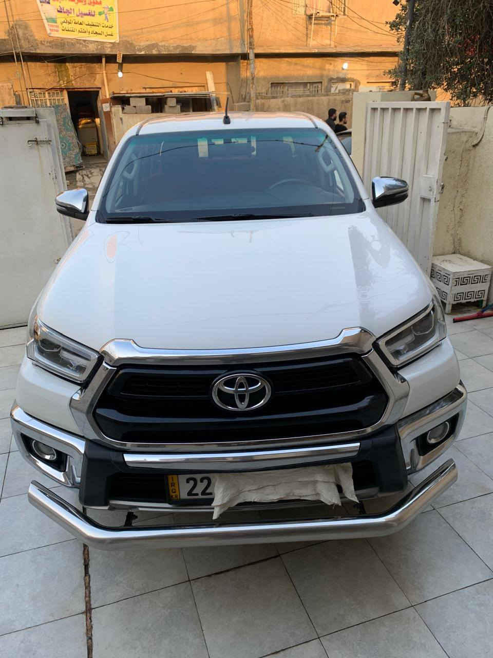 سلام عليكم للبيع تويوتا هايلوكس جديدة
#شركة_ساز
#موديل_2023
#محرك 4 سلندر
#الوحة_اربيل باسمي تريد تحويل او تريد وكالة 
#الضرر مكفولة كفالة عامة من الدعامية للدعامية و يوجد سونار المندلاوي 

                           ((((((المواصفات))))))

1- شاشة كبيرة 
2- كامرة خلفية 
3- كامرة امامية 
4- تحكمات استيرن
5- كمبيوتر تحديد عطل 
6- كروس سرعة 
7- تبريد قطعتين 
8- اشاير بالمري الجانبية 
9- عدة لايت امامية 
10- دفع رباعي 4×4
11- نظام ECO
12- نظام PWR 
السيارة جديدة و نضيفة بمعنى الكلمة السيارة بالواقع احلى و اجمل بكثر من الصور السيارة كاملة مكملة من كل النواحي ما بيها نقص برغي سعر السيارة 310 و بيها مجال بسيط الاتصال على الرقم *********** او *********** المكان 
📍بغداد - الدورة - شارع 60
