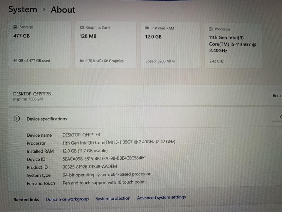 لابتوب دل للبيع السعر 450 جميع التفاصيل بالصورة 
***********
