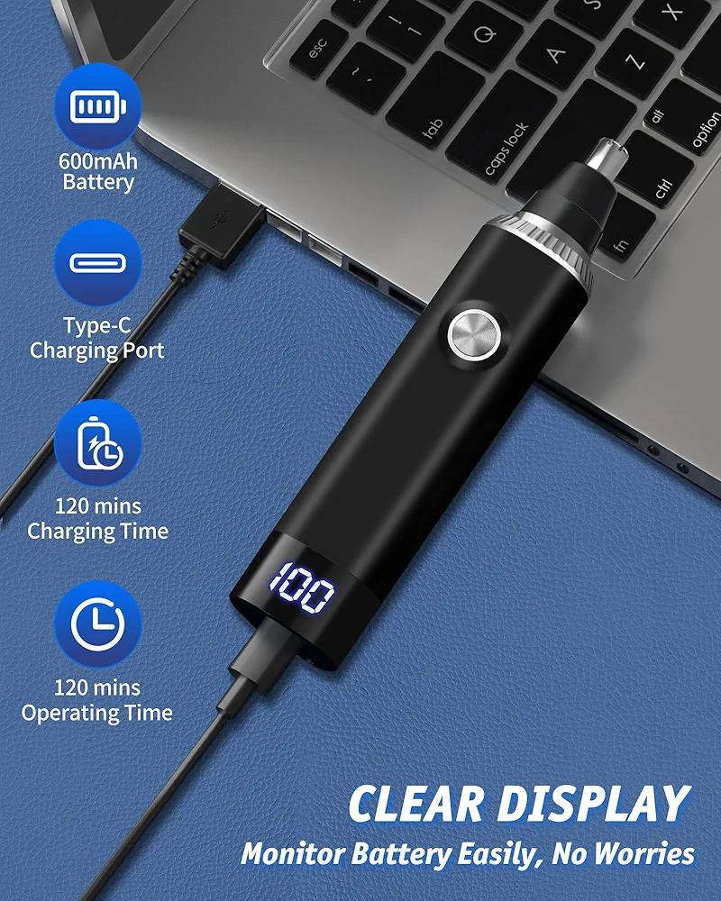 ✂️ مكينة إزالة شعر الأنف والأذن شحن تايب سي
السعر 10,000 دينار فقط 🔥

🔄 3 رؤوس متعددة: يشمل رؤوس لتشذيب شعر الأنف، الحواجب، والسوالف، مناسب للعناية الكاملة بالوجه.
🔋 قابل للشحن USB: بطارية 600mAh تُشحن خلال ساعتين وتوفر استخدام يصل إلى ساعتين.
📟 شاشة عرض رقمية: توضح مستوى البطارية بشكل واضح لسهولة المتابعة.
🛡 آمن وبدون ألم: شفرات ستانلس ستيل مزدوجة مع تصميم دائري لحماية البشرة ومنع التهيج.
🔇 هادئ أثناء التشغيل: يعمل بمحرك قوي مع ضوضاء منخفضة أقل من 60 ديسيبل لراحة أكبر.


**إذا كنت صاحب هذا الإعلان وتريد حذفه لأي سبب، رجاءا أرسل رسالة إلى الدعم الفني**