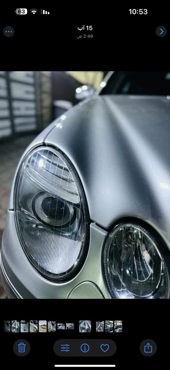 من رخصه الادمن المحترم🌹مارسدس ام عيون 2004محدث فول مواصفات  البجم الي 2006 لون سلڤر رقم سنويه كله جديد شمالي بسمنه الضرر صبغ قطعه جاملغ الخلفي او التكمه صابغينه علمود توحيد لون اب شرط بدون حادث او دواخل كير محرك بشرط تخم تاير جديد السياره بيه ملاحضات صغير اولاً البانوراما ميشتغل يحتاجله ضراع او الكشنات او البرده الخلفيه والباقي كله اب شرط سياره داخله الي عراق 2017
 مكاني ديالی السعر135او بي مجال الرقم ***********
