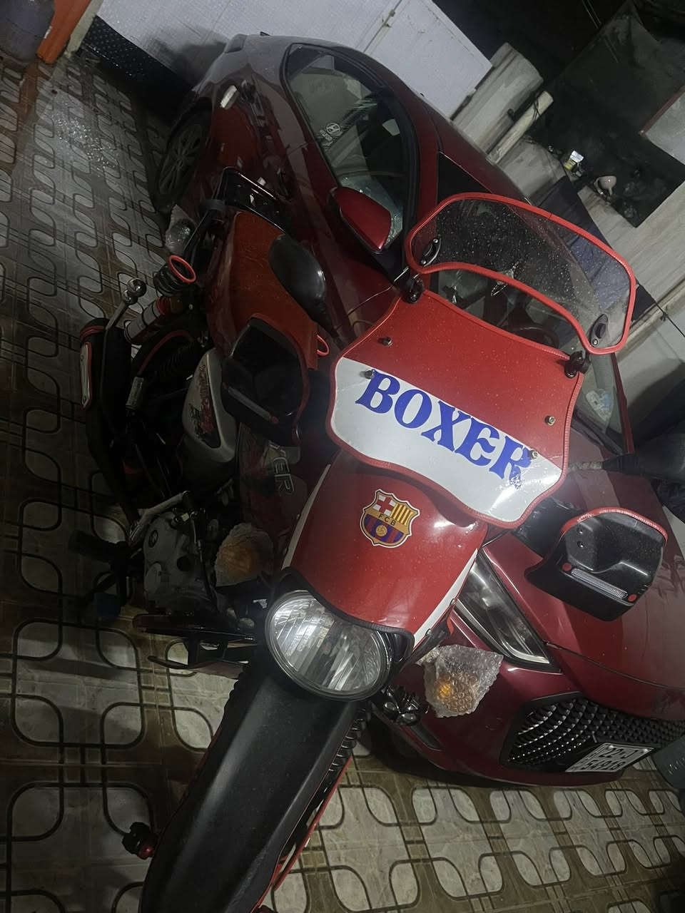 السلام عليكم.حبايب بوكسر موديل21 ماشيه27الف .دراجه كله بلاد شرط مكينه ممفتوحه وين ميعجبك تفحص .رقم 11 بسمي تحويل ثاني يوم  كهربائيات زنوب نشرات مجمبزه ودراجه مال جناي ربع متصرف عليه  السعر2500 وبيه مجال قليل للاستفسار ***********
