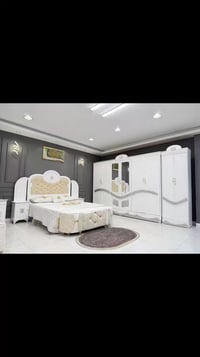 شركة الوسيم • نجارة عراقية • سرير ٢٠٠×١٦٠