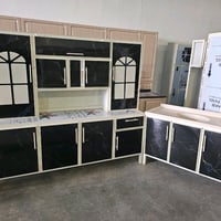 كاونتر ارضي وملحق مترين  مع  سنك متر و20 مرمر 💥 (المنيوم سوكي)💥  كاونت...