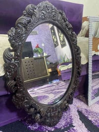 مرايه بيضويه • خشب ثكيل • بغداد الدورة