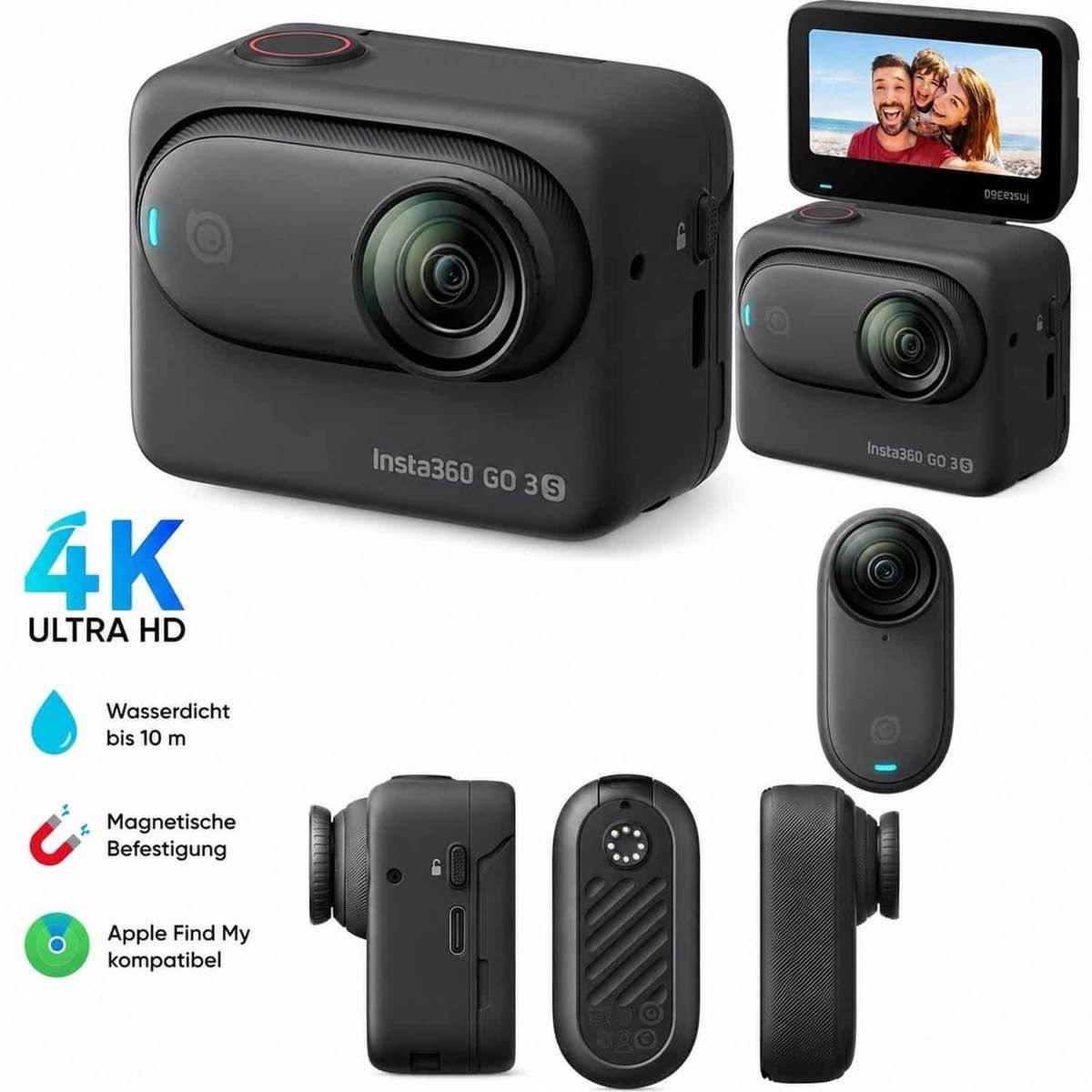 تزن كاميرا Insta360 GO 3S (128GB) 39 جراماً فقط بحجم الإبهام وتتميز بتصوير 4K. تدعم تثبيت FlowState، وتقاوم الماء حتى عمق 10 أمتار، وتأتي مع Action Pod بشاشة قابلة للطي لبطارية تدوم 140 دقيقة.المواصفات التفصيلية:دقة الفيديو: 4K بمعدل 30 إطاراً في الثانية، 2.7K بمعدل 50 إطاراً في الثانية، و 1080p بالحركة البطيئة (120 إطاراً في الثانية).دقة الصور: 12 ميجابكسل.مساحة التخزين: ذاكرة داخلية بسعة 128 جيجابايت (غير قابلة للتوسيع).مقاومة الماء: الكاميرا معيار IPX8 (حتى عمق 10 أمتار)، و Action Pod معيار IPX4 (مقاوم لرذاذ الماء).البطارية: 140 دقيقة مع Action Pod (تتميز بشاشة لمس قابلة للطي مقاس 2.2 بوصة للمعاينة عن بعد).الوزن: 39 جراماً للكاميرا، و 96.3 جراماً لـ Action Pod.ميزات أخرى: دعم نظام تتبع Apple Find My، تحكم بالصوت والإيماءات، تقنية التثبيت FlowState وتثبيت الأفق.جديد كبس شركه اي ستفسار ***********
السعر 560 الف توصيل متوفر بغداد, العراق
