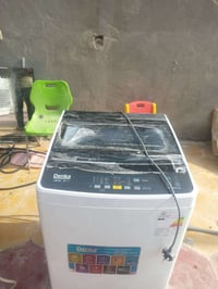 غساله اوتوماتيك مستعمله مره واحده كافه المواصفات السعر 300وبيه مجال تو...