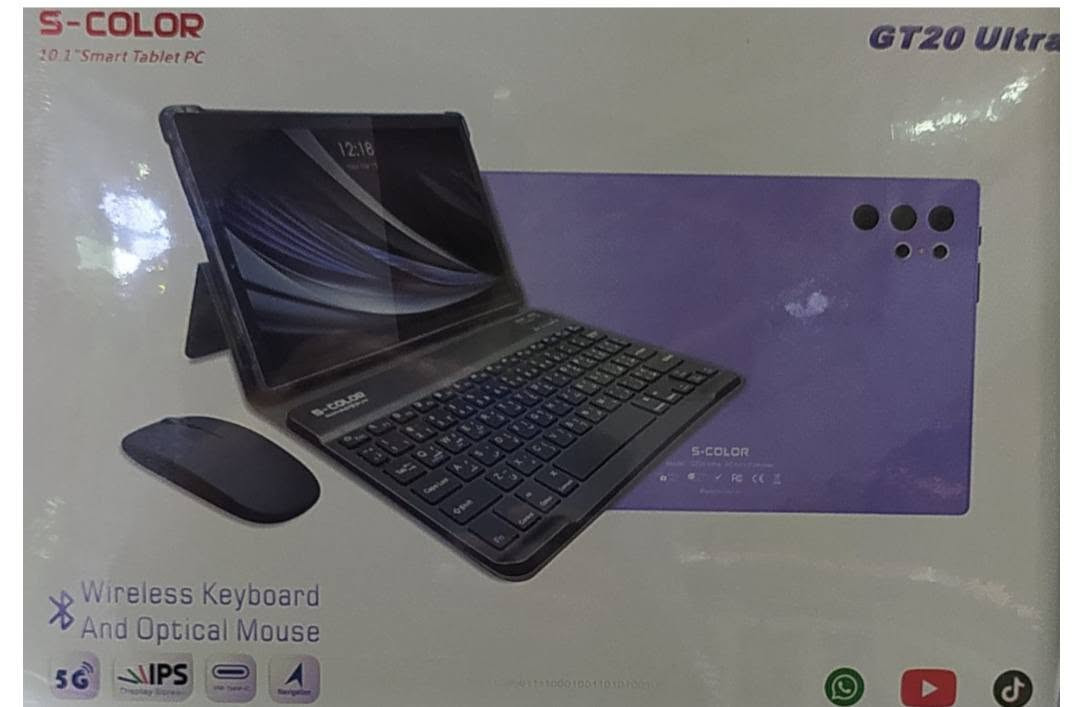 للبيع تابلت S-COLOR GT20 Ultra
جديد 
 ذاكرة RAM: 16GB.  
 كيبورد لاسلكي + ماوس لاسلكي.  Wi-Fi.  نظيف   مناسب للدراسة، مشاهدة الأفلام، التصفح، والعمل.
 المحتويات:
الكيبورد اللاسلكي
الماوس اللاسلكي
قلم
نضاره 
شاحنه
حافضه
العلبة الأصلية
السعر : ١٠٠ الف 
مكاني حي الحوراء 
***********
