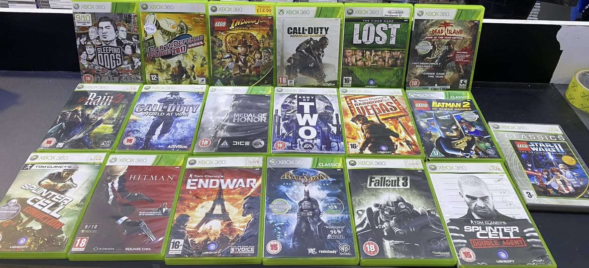 العاب xbox 360 اصلية كلها نضيف جداً  وبيهم يشتغل على جيل جديد ✅


**إذا كنت صاحب هذا الإعلان وتريد حذفه لأي سبب، رجاءا أرسل رسالة إلى الدعم الفني**