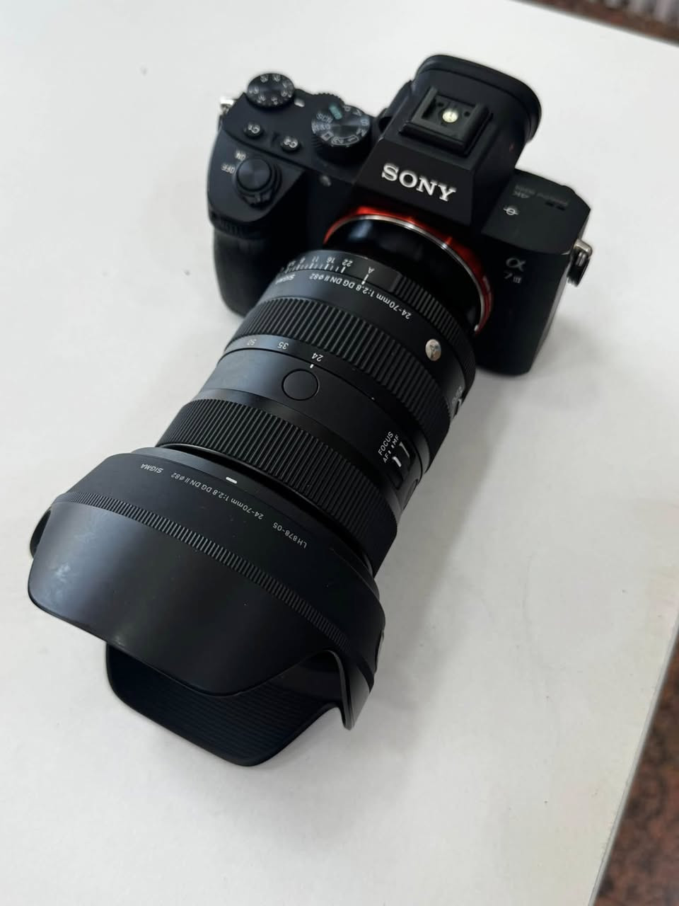 #daste_dw_مستعمل
——————————-
#sony a7 III body
lens sigma 24-70mm F2.8 DG DN mark 2
Shutter 9K
Clean 95‎%‎


**إذا كنت صاحب هذا الإعلان وتريد حذفه لأي سبب، رجاءا أرسل رسالة إلى الدعم الفني**