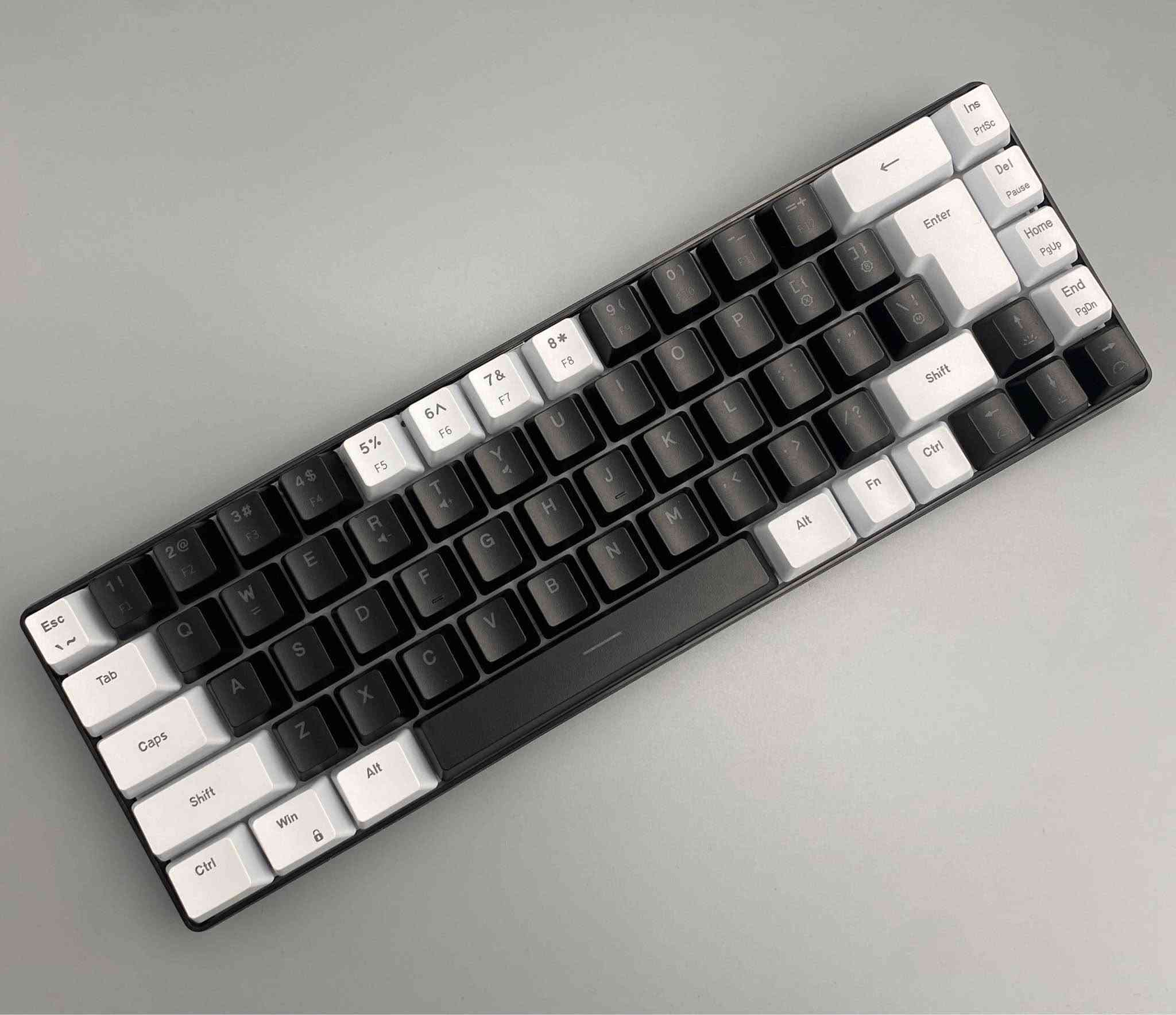 ⌨️ Snpurdiri 60% RGB Backlit Membrane Keyboard

🔹 التصميم: 60% مدمج لتوفير مساحة أكبر للمكتب 🎮
🔹 عدد المفاتيح: 61 مفتاح
🔹 النوع: Membrane Keyboard بهدوء أثناء الكتابة ⌨️
🔹 الإضاءة: RGB Backlight مع تأثيرات إضاءة متعددة ✨
🔹 الاتصال: سلكي عبر USB Plug & Play 🔌
🔹 Anti-Ghosting: دعم مفاتيح متعددة لاستجابة أفضل أثناء اللعب 🎯
🔹 التصميم: خفيف وصغير الحجم، مناسب للجيمينغ والتنقل
🔹 التوافق: Windows / Mac / Linux
🔹 الخامات: Keycaps مقاومة للتآكل للاستخدام اليومي

💡 كيبورد اقتصادي بتصميم 60% وإضاءة RGB جذابة، مناسب للألعاب والاستخدام اليومي مع حجم مدمج.

السعر : 20 الف
خدمة توصيل 🚚 لكافة أنحاء العراق 🇮🇶 بغداد, العراق


**إذا كنت صاحب هذا الإعلان وتريد حذفه لأي سبب، رجاءا أرسل رسالة إلى الدعم الفني**