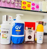 طقم عناية • زيت جوز الهند • مرطب QV