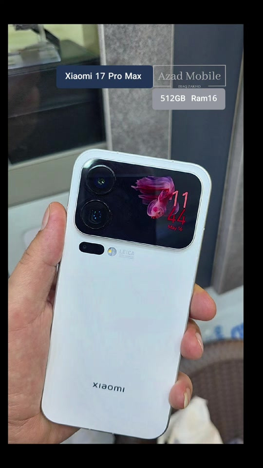 xiaomi 17 pro max 512GB ram16 #4mobi #xiaomi #xiaomi17promax 


**إذا كنت صاحب هذا الإعلان وتريد حذفه لأي سبب، رجاءا أرسل رسالة إلى الدعم الفني**