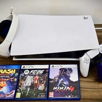 بلايستيشن 5 • جوستك واحد • سماعة HyperX