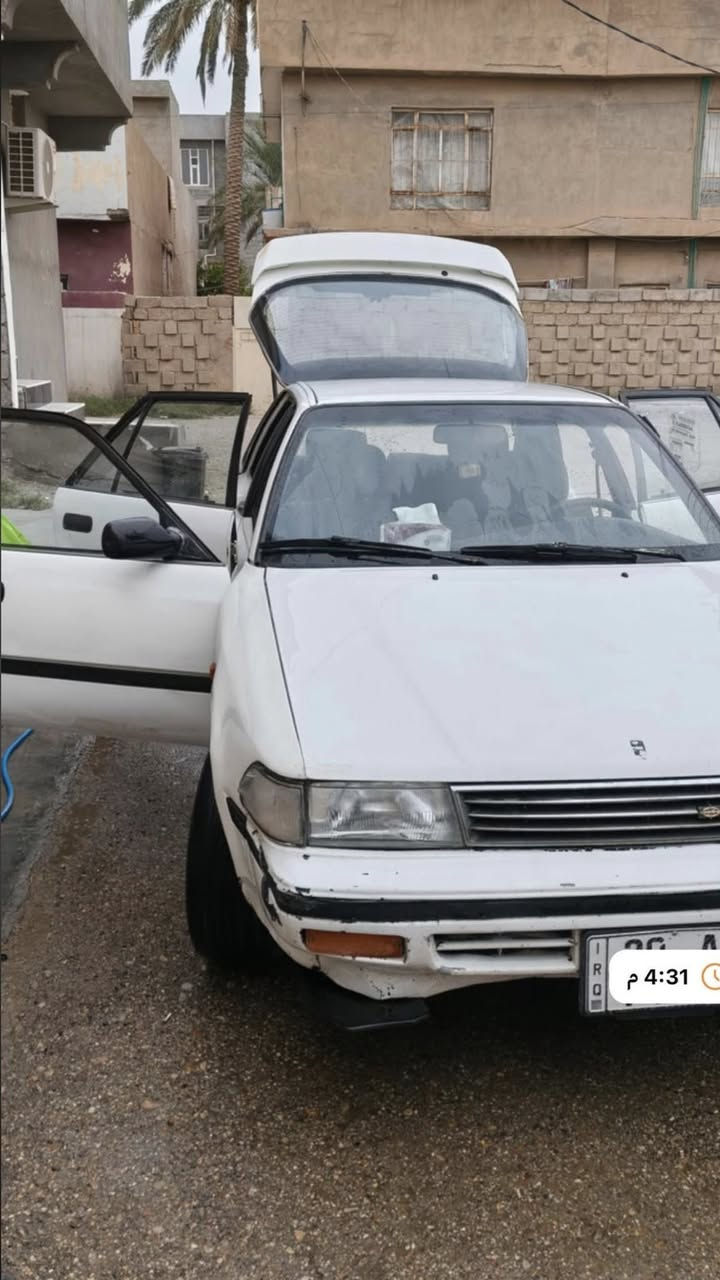 السلام عليكم…
تيوتا كارينا 1990 للبيع
السياره نضيفه وجاهزه رقم ديالى الجديد
كير ومكينه مكفول، كير اوتو محرك2000 تدفئه تبريد شغال 
تحويل مباشر باسمي سنويه لل2028
مكانها ديالى المقداديه سعر 32 بيها مجال بسيط
تواصل ***********
