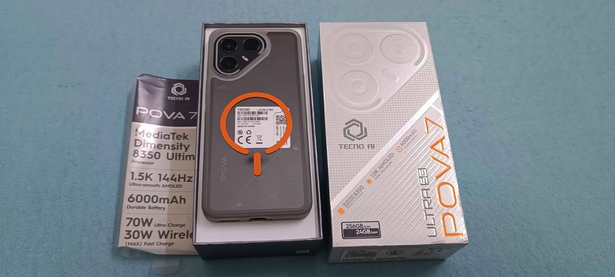 الوحش TECNO POVA 7 ULTRA 5G استعمال اسبوع واحد
RAM 12+12 رام عشوائي
MEMORY 256GB ذاكره
5G
بطارية 6000
كاميرا 108 
144HZ هيرتز شاشه
120FPS PUBG  ببجي
SUPER CHARGE 70 شحن بقدره
شحن عكسي سلكي +شحن لاسلكي للساعة والايربود
السعر 425
بغداد الاعظمية 
لايوجد توصيل
***********
