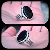 خاتم فضة • عقيق يماني • عيار ٩٢٥