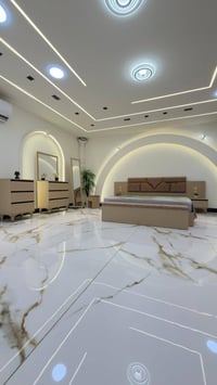 غرفة نوم تونا • غرفة نوم 10 قطع • كنتور ملحق • سرير مخزن • أثاث غرف نو...