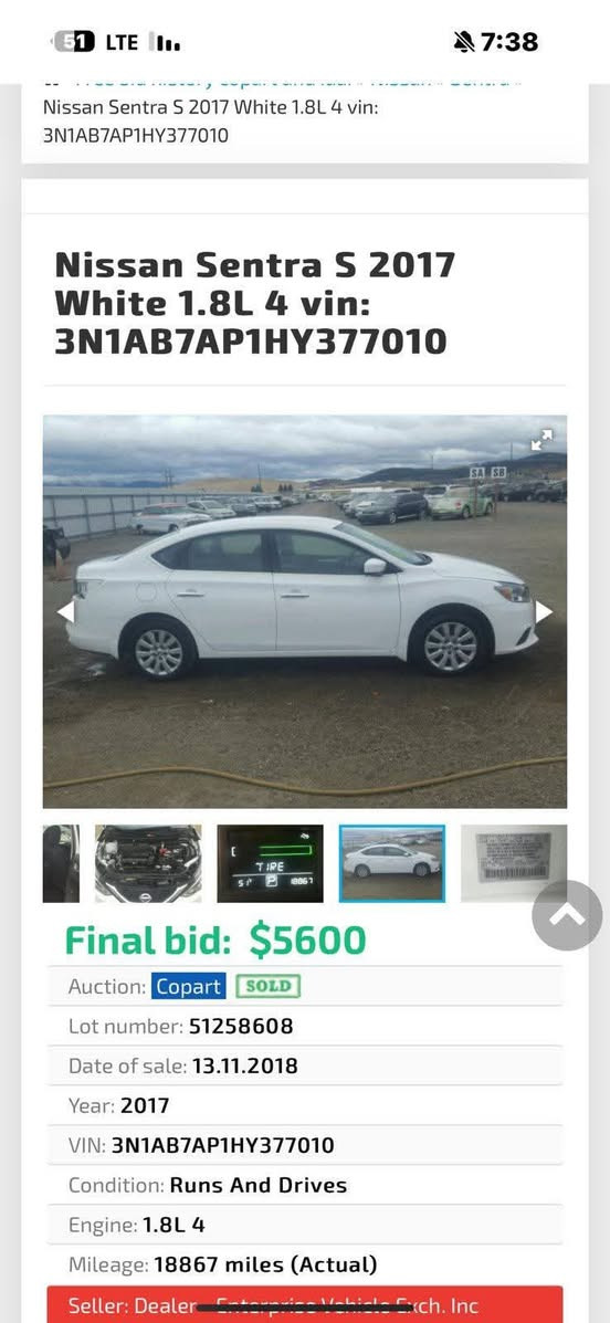 شباب السلام عليكم
نيسان سنترا 2017 للبيع 
سيارة كلين بدون دكة جاكوج 
صدر امامي خلفي 
مكينة كير بل الجيس 
داخل جديد 
السيارة ماشية 85
السيارة شرط التحويل 
محرك 1800
ويل كب بلادي 
رقم اربيل جديد 
سنوية لغاية 2029
السعر 125 وبيهال مجال بسيط 
مكان السيارة ديالى بعقوبة 
***********
