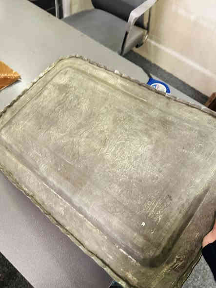 صينية اصفهان قديم طرق يدوي  القياس بالصور
*********** واتساب المحل في السليمانية يوجد توصيل
