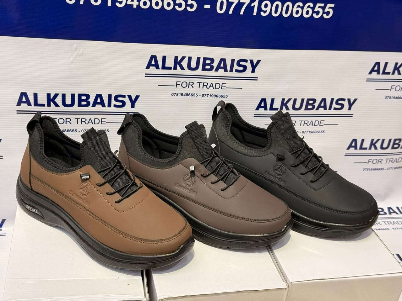 خطوتك تبدي من هنا👟 
تشكيلة أحذية رجاليه مميزه. أحذية مريحة .ستايل عصري وخلي كل خطوة تحچي عنك👍 
خامة عالية✔️
راحة تدوم طول اليوم✔️ 
تصاميم تناسب جميع الاذواق✔️
 متوفر اكثر من موديل 
الاحجام 40.41.42.43.44.45
متوفر توصيل لجميع المحافظات 
للطلب والاستفسار مراسلة الصفحه او من خلال تطبيق الواتساب ***********
العنوان-الانبار- راوه الجديده الشارع العام.
