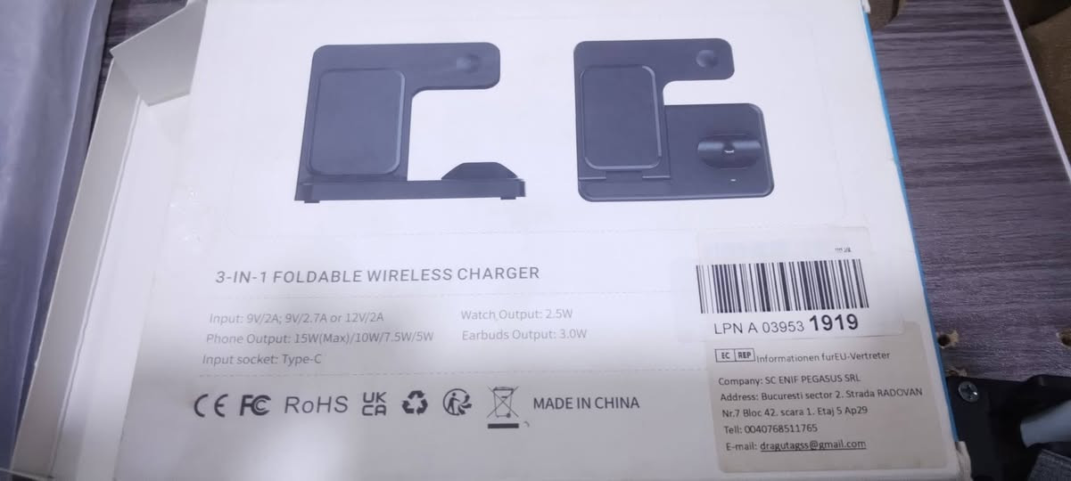 قاعدة شحن وايرلس مع شاحنة تايب سي السعر 10  الف


**إذا كنت صاحب هذا الإعلان وتريد حذفه لأي سبب، رجاءا أرسل رسالة إلى الدعم الفني**