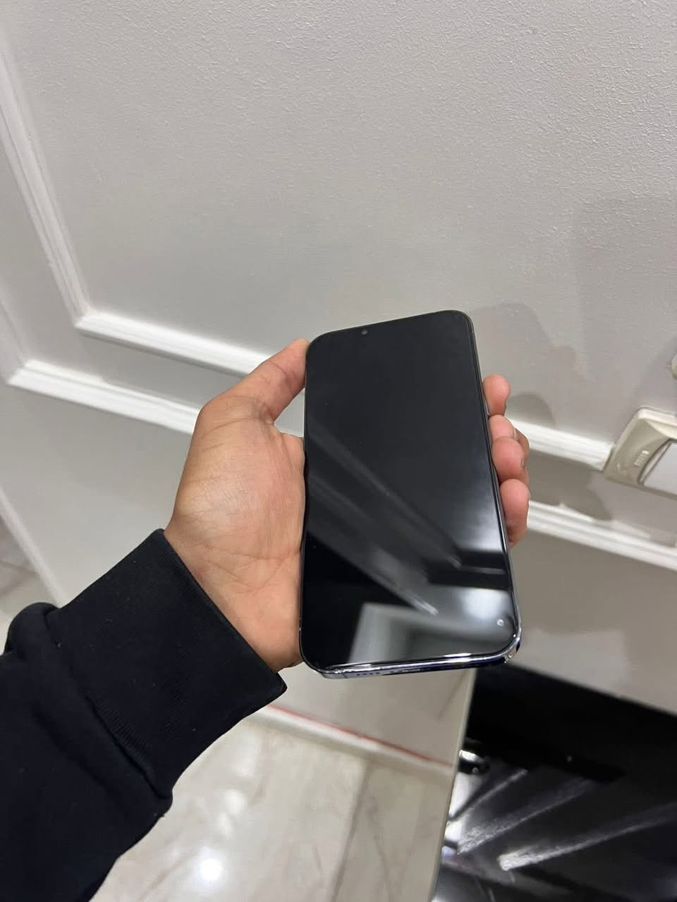 ايفون 13برو ماكس لوك لون بحري ذاكره 256 
بطاريه96 ضمان اسبوع اي عطل اي خلل يرجع 
مكاني بعقوبه الشراي ينتصل ***********
