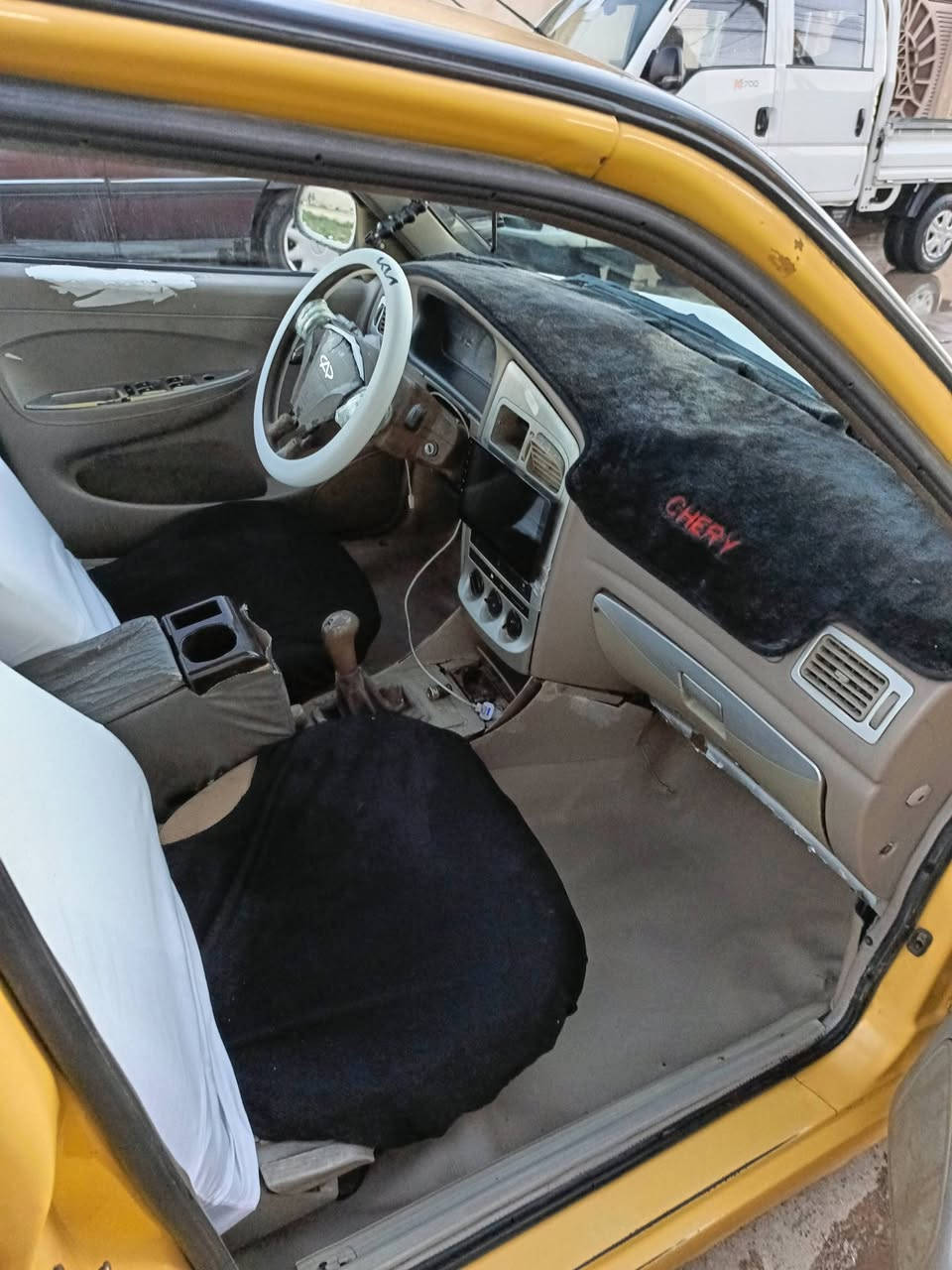 السلام عليكم شيري گوين موديل 11 كابون بانزين محرك كير شرط تبريد تدفءه كلها شغاله  باسمي نكليزي مصفره هيئه وغرامات السعر 28 وبيها مجال ***********
