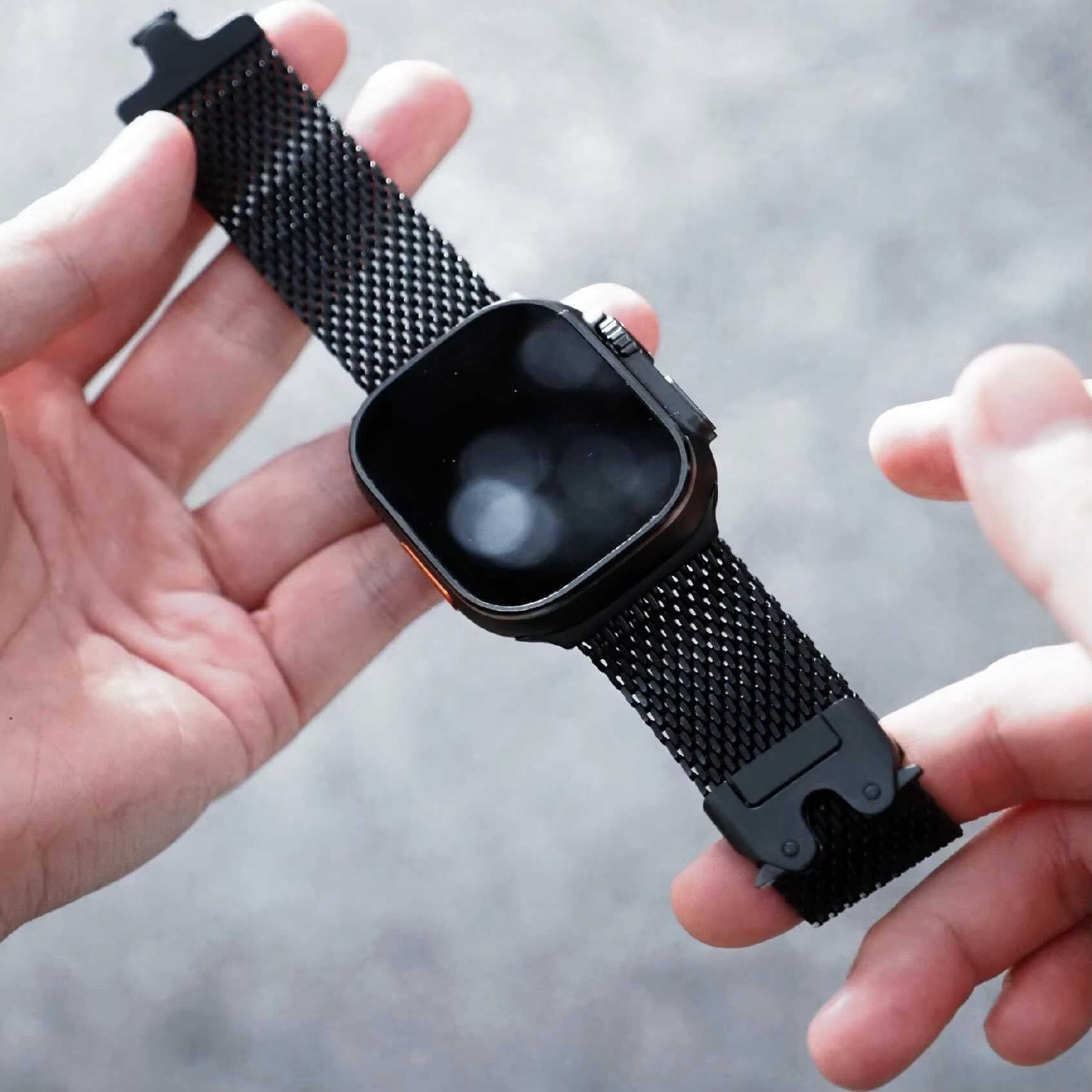 ساعه ابل الترا الجيل الثاني لون اسود مع سيرها الاصلي ocean band مع سير من الجلدً الطبيعي من(سير الترا من التاتينيوم الخالص غير مستخدم)

نظافه 95
بطاريه 100‎%‎
ضمان ماستر مع كامل ملحقاتها الاصلي 
سعرها 750 الف فقط))((((***

مكاني ناصريه مركز يوجد 🚚 توصيل حسب الاتفاق

*********** للاستفسار
