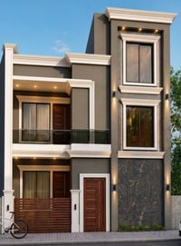 تصميم دار بمساحه 99m  9m×11m    متعدد الطوابق  تصيم عصري يجمع بين الفخ...