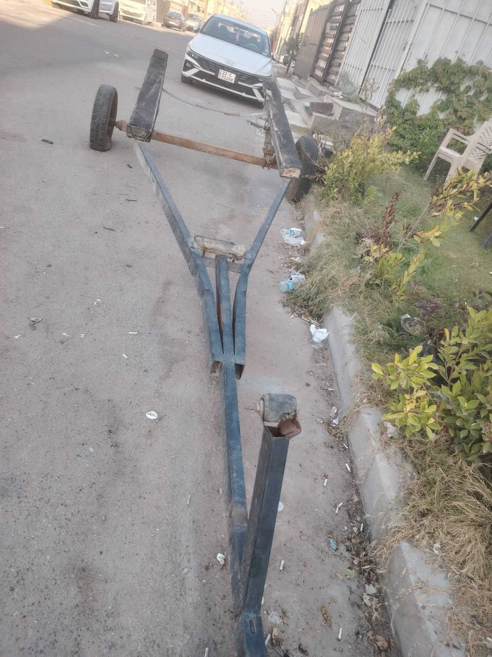 عربانه زورق عمل سبرنك بكره جديده للبيع تتحمل زوارق كبيره ***********ب 350 دولار بغداد
