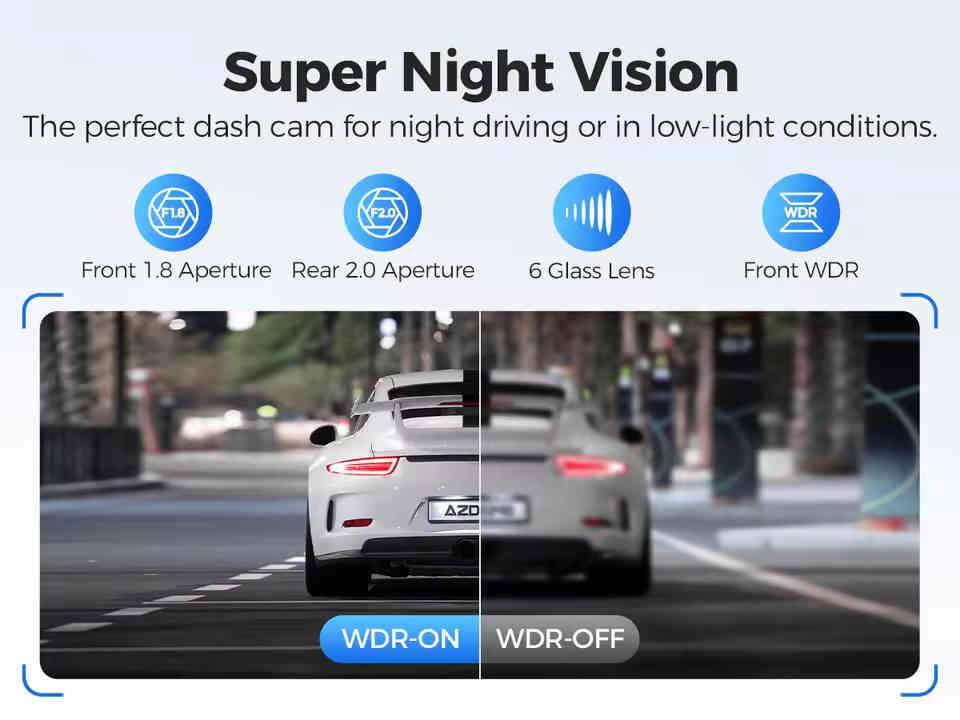 سلام عليكم حبايب
لتواصل *********** او عالخاص
Azdome pg17 4k شاشه كامله مريا
السعر ١٢٥ مع التوصيل 
الكاميرا الامامية تصوير عالي الدقة بدقة4K Ultra مع التحكم باللمس بعرض زاوية التصوير والكاميرا الخلفية ايضاً التحكم عن طريق اللمس باظهار زاوية التصوير لرؤية افضل ويمكن عرض الكامرات بشكل منفصل او مع بعض على المرايا

‎2- سهولة التحكم عن طريق اللمس 

‎3- تطبيق خاص للهواتف الذكية 📱
  WiFi (متاح لابل واندرويد) .

‎4- رؤية ليلية فائقة ✨.

‎5- تسجيل الطوارئ الذكي 🌟

‎تتميز الكاميرا بتقنيه تقوم بحفظ مقاطع الفيديو عند وقوع حادث لا سمح الله او وجود اهتزازات قوية

‎6- التسجيل المستمر 💿

‎ستقوم الكاميرا بحذف اللقطات القديمة وتحميل الجديدة عندما تمتلئ الذاكرة

‎7- دعم التسجيل الصوتي 💡
‎تحكم صوتي في التسجيل والايقاف والتقاط الصور وتسجيل الصوت

‎8- امكانيه ربطها على الجداحة او على فيوزات السيارة 

‎9- مكثف كهربائي بدلا من البطارية

‎· ماذا يأتي بداخل الصندوق؟

‎1- كاميرا امامي
2-  كاميرا خلفي

3- شريط لاصق إضافي

‎4- لاصق حامي للزجاج

5- كتيب تعليمات

‎6- كليبسات

‎7- شاحن سيارة

8- كيبل طاقة
