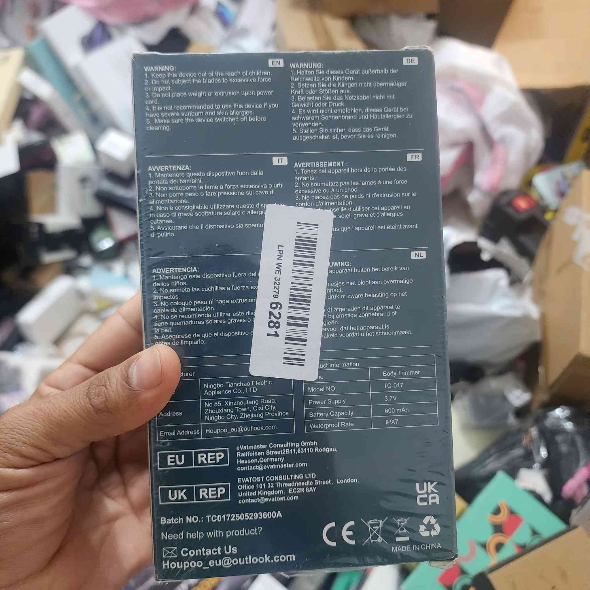 سلام عليكم 
مكينة حلاقة الها استخدامات متعدد مواصفاتها بالتعليقات ب١٥


**إذا كنت صاحب هذا الإعلان وتريد حذفه لأي سبب، رجاءا أرسل رسالة إلى الدعم الفني**