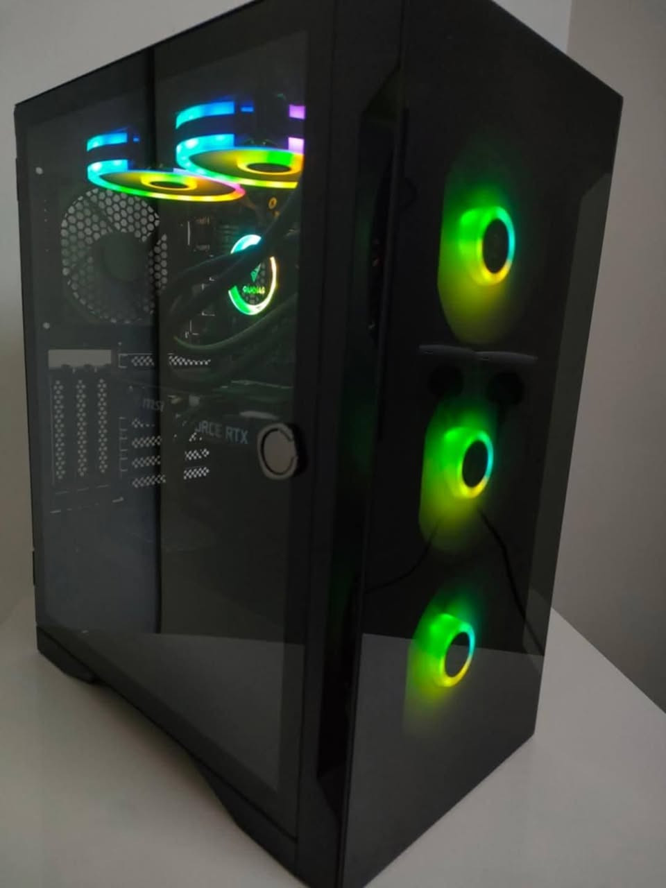 السلام عليكم
هاي تجميعتي للبيع
R5 5600x
مبرد مائي 240mm gamdias rgb
M.b b450m asrock 4slot ram 
Rtx 3060 msi 12gb 2fan
Ram 2x8 16gb 3200mhz lexar
Ssd 128gb
M.2 1t ssd
Hdd 1tb 
P.s 750 watt gold
Case 4fan gamdias
السعر 780
مكاني كربلاء


**إذا كنت صاحب هذا الإعلان وتريد حذفه لأي سبب، رجاءا أرسل رسالة إلى الدعم الفني**