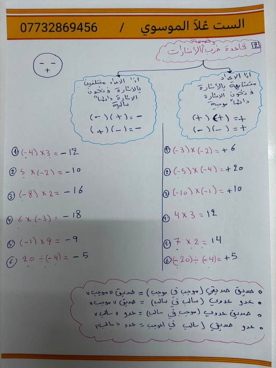 📺 شاهدوا شرح أساسيات الرياضيات للثالث متوسط: https://youtu.be/-Em3fcLUDFI?si=hqjejDgGYmOykUCp
📍 الحرية، حي السلام | 📞 ***********
