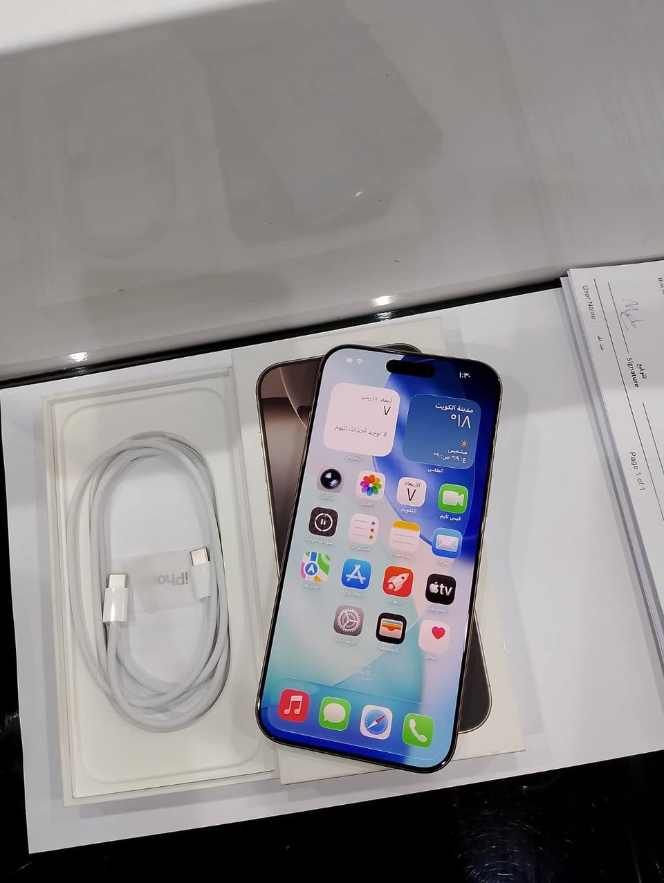 ايفون 16 برو ماكس شرق اوسط
لون صحراوي بطاريه 96   256 
الجهاز نظيف بدون اي تبديل او تصليح بدون اي خدش 
السعر 1300000
***********
بصره ابي الخصيب
