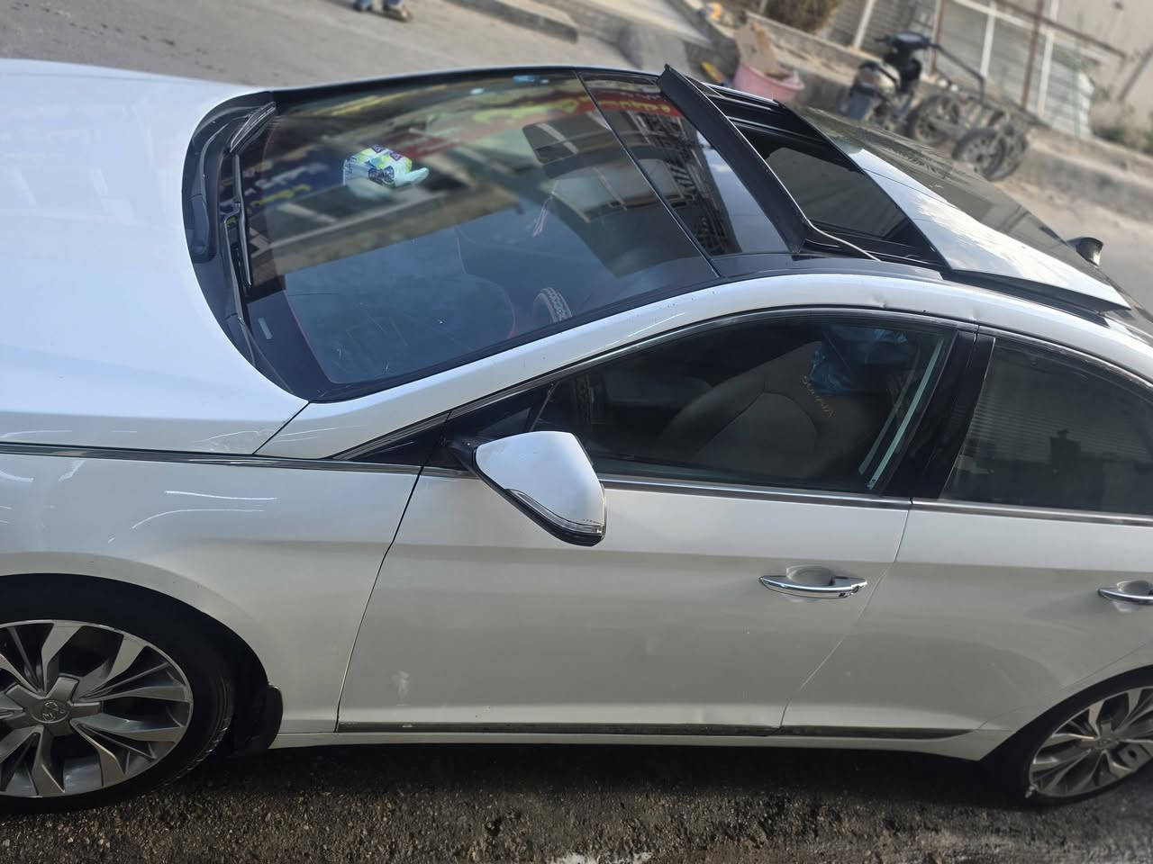 سلام عليكم  للبيع او مراوس حسب القناعه سوناتا خليجي مديل ١٦ فول  لااخير واحد ع واحد  السعر ١٣٣ مكاني نجف المشخاب ***********
