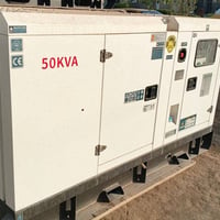 مولدة قدرة 50KVA محرك ريكاردو كاتم  (كل الأحجام أتوفرت الحمدلله) وبأنس...
