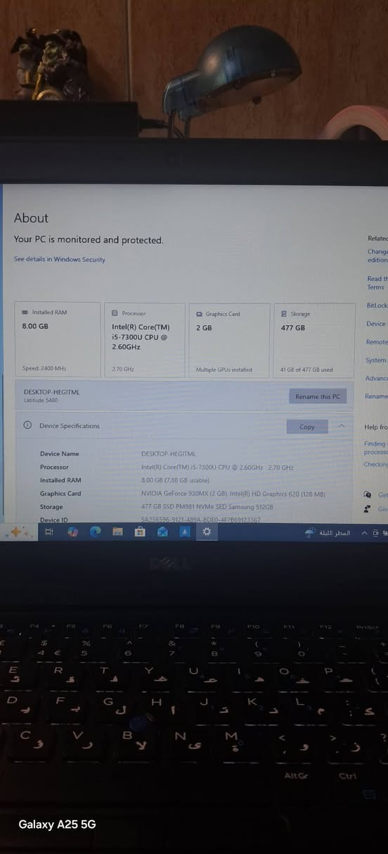 لابتوب DELL استخدام شخصي نضافة فول مواصفات :
معالج I5 جيل 7
هارد M.2 512 SSD
كارت شاشة خارجي 930M 2GB انفيديا
كارت شاشة انتل 4GB
رام 8GB ddr4
يشغل العاب ماين كرافت جافة + بيدروك 120 fps
فالورنت 60 fps
فول كايز 60 FPS
و بعد العاب
سعر 350 الف قفل


**إذا كنت صاحب هذا الإعلان وتريد حذفه لأي سبب، رجاءا أرسل رسالة إلى الدعم الفني**