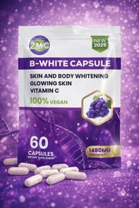 B-White كبسولات • فيتامين C • 100% نباتي
