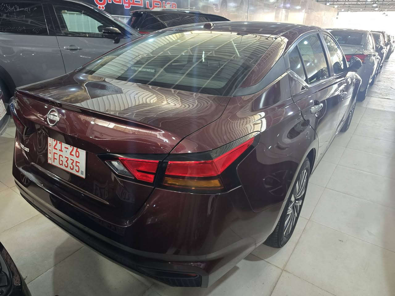 NISSAN ALTIMA   SV  2025
السعر  150 $
اللون عنابي
حادثها كما موضح بالمنشور
صبغ جاملغ وبونيد فقط
ايرباكهاا سستم
الشاصي والدواخل مكفوله من الحادث
المواصفات الفئة ال SV 
حساس ضغط هواء الاطارات
رادار امامي + رادار جانبي + توقف ذاتي
شاشه لمس 
كشن شامو
شاشة ذكية + مخرج usb عدد 2 + مخرن taypC 
عداد المسافة :- 17 الف ميل فقط
لايت زينون + ليد نهاري 
 كشن السائق كهرباء
كاتي تترقم شمالي
 + بصمة تشغيل + تشغيل عن بعد
العنوان كركوك
رقم الهاتف :-  ***********
