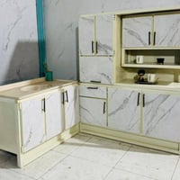 كاونتر أرضي متر ونص • سنك متر وعشرين • مرمر صناعي