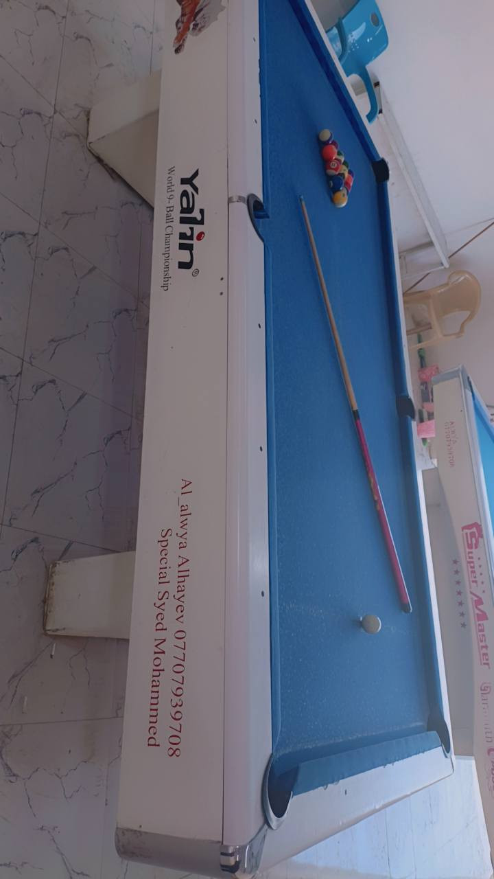 ميز بليارد لبيع كامل من كلشي سعر خاص  مكاني ذي قار سوق شيوخ ***********
