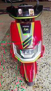 دراجة شحن الماهر  تجي 6 بطاريات  هية تمشي بس متمشيك هواي يرادلها تبديل...